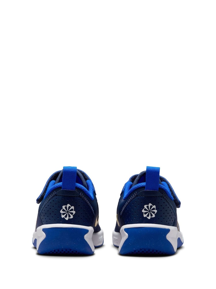 Nike Navy Junior Omni Multi Court Trainers - Image 3 of 10