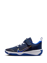 Nike Navy Junior Omni Multi Court Trainers - Image 6 of 10