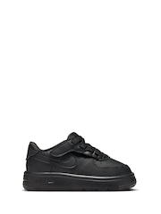 Nike Black Infant Air Force 1 Mid EasyOn Trainers - Image 1 of 8