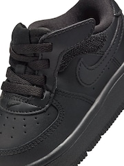 Nike Black Infant Air Force 1 Mid EasyOn Trainers - Image 8 of 8