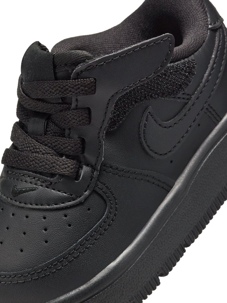 Nike Black Infant Air Force 1 Mid EasyOn Trainers - Image 8 of 8