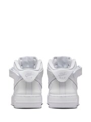 Nike White Youth Air Force 1 Mid EasyOn Trainers - Image 7 of 13