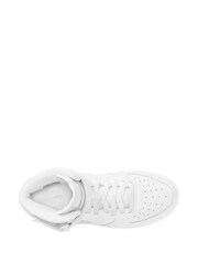 Nike White Youth Air Force 1 Mid EasyOn Trainers - Image 8 of 13