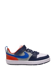 Nike Blue/Black Junior Court Borough Low Recraft Trainers - Image 1 of 4