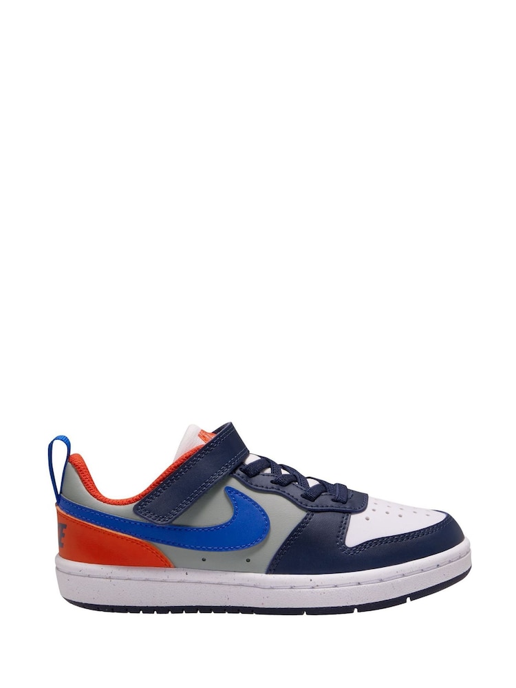 Nike Blue/Black Junior Court Borough Low Recraft Trainers - Image 1 of 4
