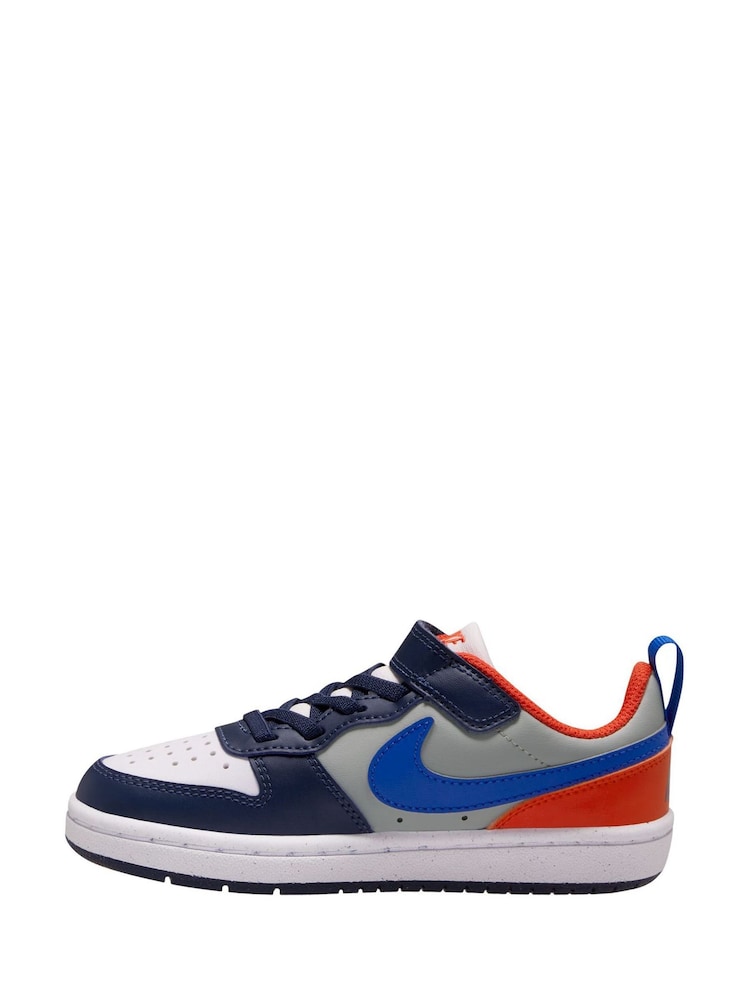 Nike Blue/Black Junior Court Borough Low Recraft Trainers - Image 2 of 4