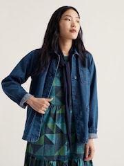 Seasalt Cornwall Blue Tall Reading Rocks Jacket - Image 1 of 5