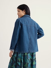 Seasalt Cornwall Blue Tall Reading Rocks Jacket - Image 2 of 5