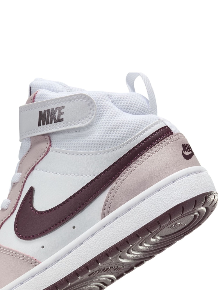 Nike Natural Junior Court Borough Mid Trainers - Image 11 of 11