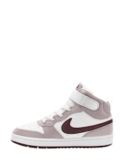 Nike Natural Junior Court Borough Mid Trainers - Image 2 of 11