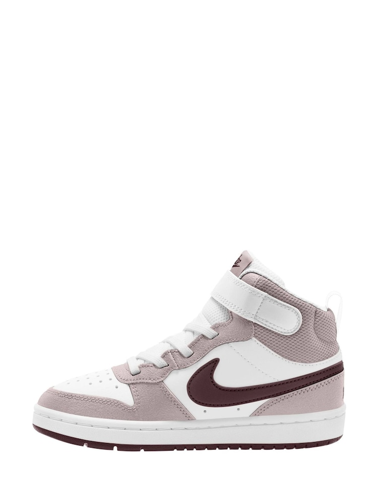 Nike Natural Junior Court Borough Mid Trainers - Image 2 of 11