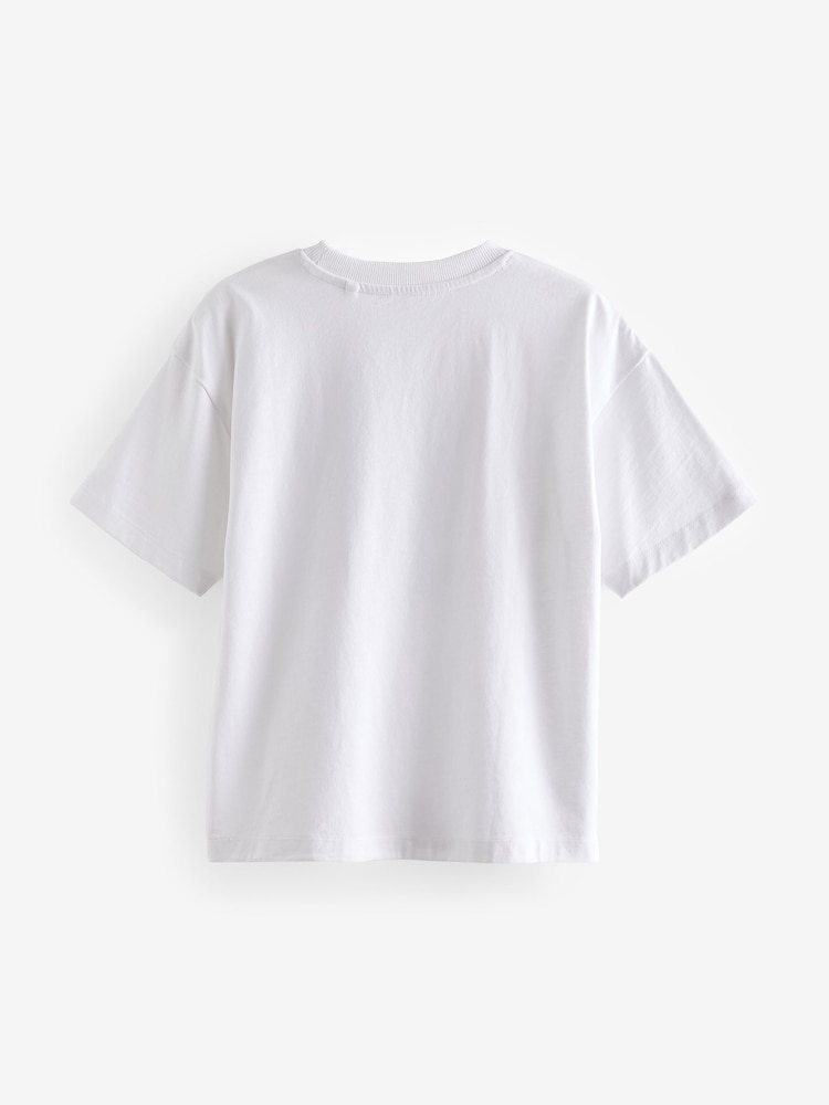 Белый мичиган - Relaxed Fit Short Sleeve Graphic Print T-Shirt (3-16yrs) - Image 2 of 3