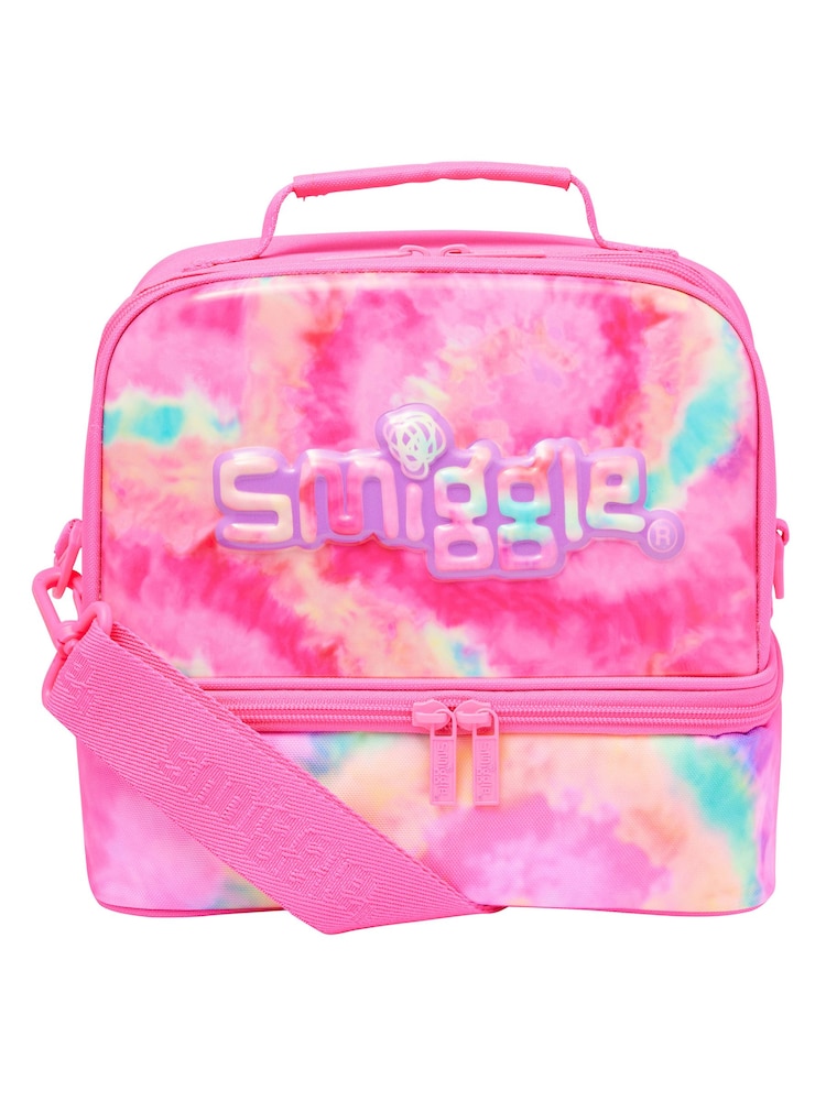 Smiggle Pink Vivid Hardtop Lunchbox - Image 1 of 2