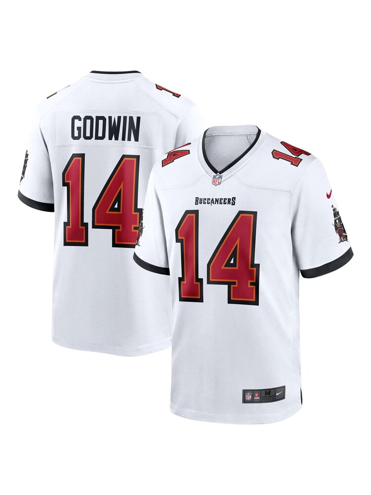 Nike White NFL Tampa Bay Buccaneers Game Road Jersey - Chris Godwin - Image 1 of 3