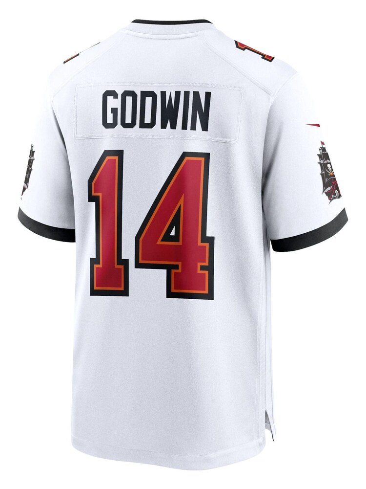 Nike White NFL Tampa Bay Buccaneers Game Road Jersey - Chris Godwin - Image 3 of 3
