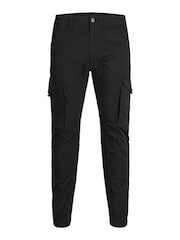 JACK & JONES Black Cargo Trouser - Image 5 of 8