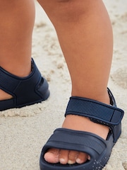 Navy Blue Pool Sliders - Image 2 of 9