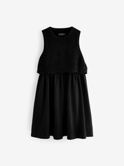 Black Crochet Vest Dress (3-12yrs) - Image 5 of 8