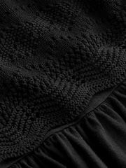 Black Crochet Vest Dress (3-12yrs) - Image 8 of 8