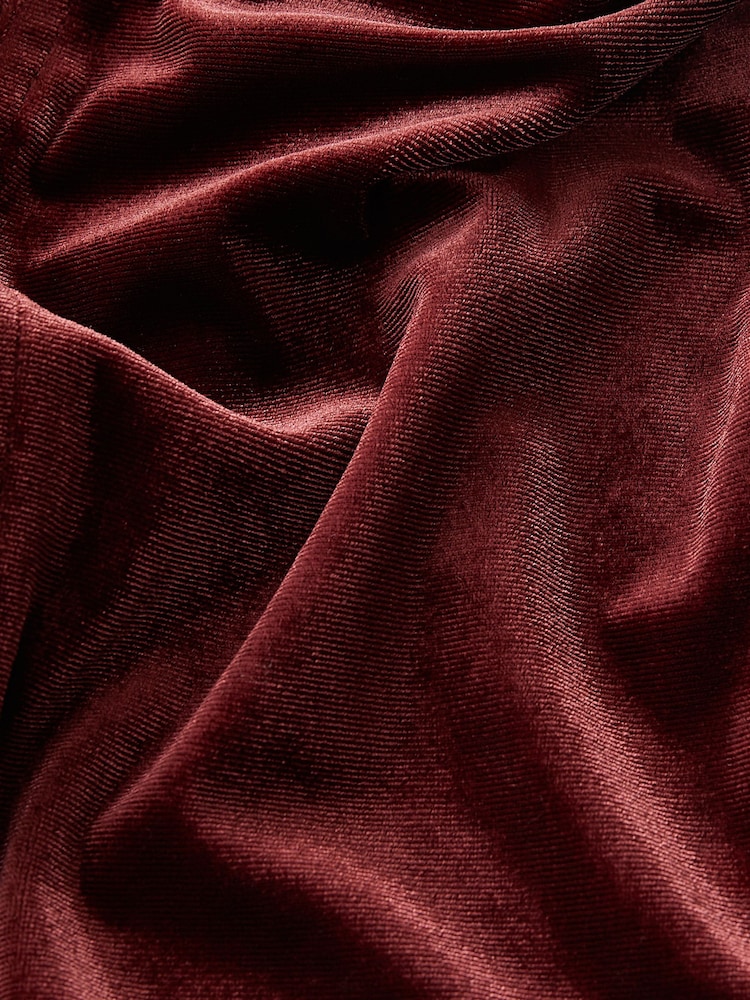 Rose Pink Square Neck Puff Sleeve Velvet Top - Image 6 of 6