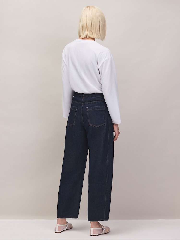 Ro&Zo Blue Denim Barrel Leg Jeans - Image 7 of 7 Ro&Zo Blue Denim Barrel Leg Jeans - Image 7 of 7
