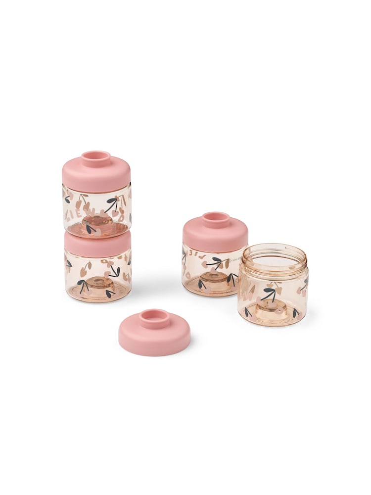 Liewood Pink Dominique Food Tritan Boxes 100 ml 4 Pack - Image 2 of 2 Liewood Pink Dominique Food Tritan Boxes 100 ml 4 Pack - Image 2 of 2