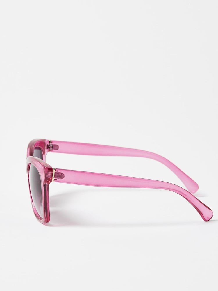 Oliver Bonas Pink Wayfarer Sunglasses - Image 3 of 5