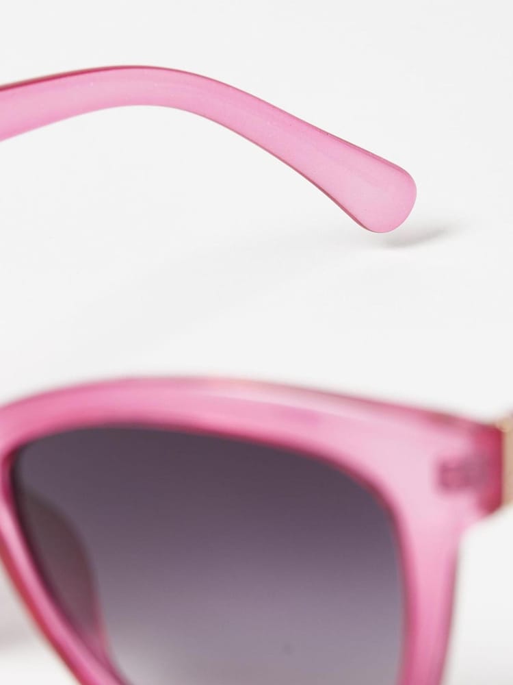 Oliver Bonas Pink Wayfarer Sunglasses - Image 4 of 5