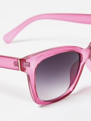 Oliver Bonas Pink Wayfarer Sunglasses - Image 5 of 5