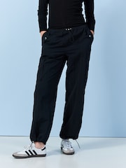 Black Parachute Pull On Cargo Trousers - Image 5 of 7