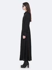 AllSaints Black Artemis Dress - Image 7 of 8