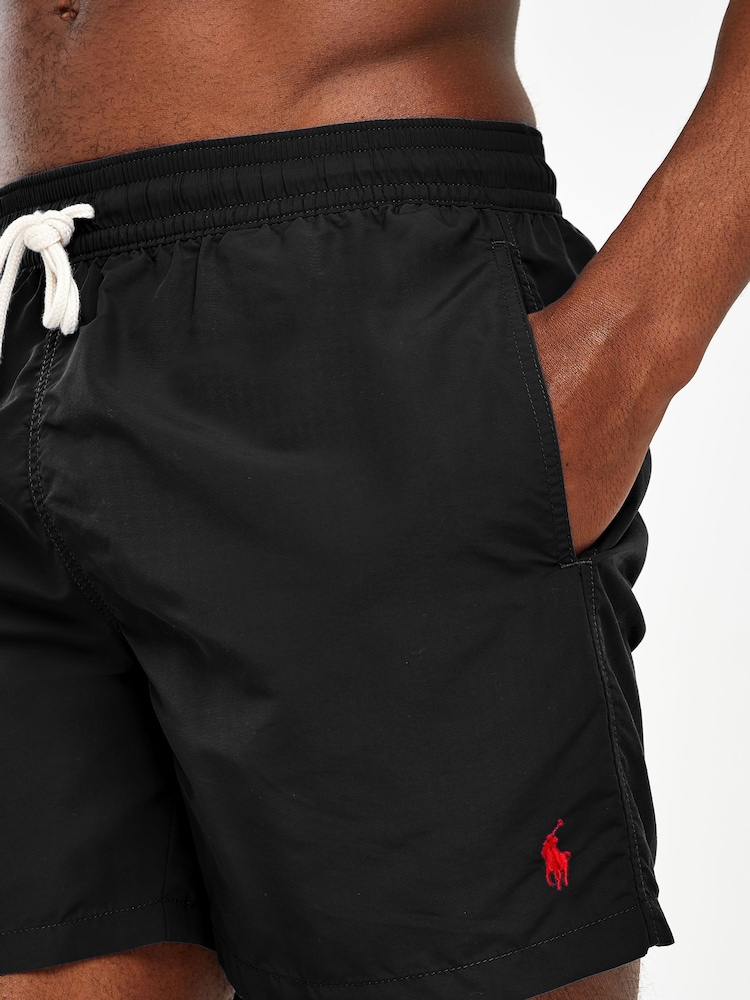 Czarny - Polo Ralph Lauren Traveller Swim Shorts - Image 3 of 5