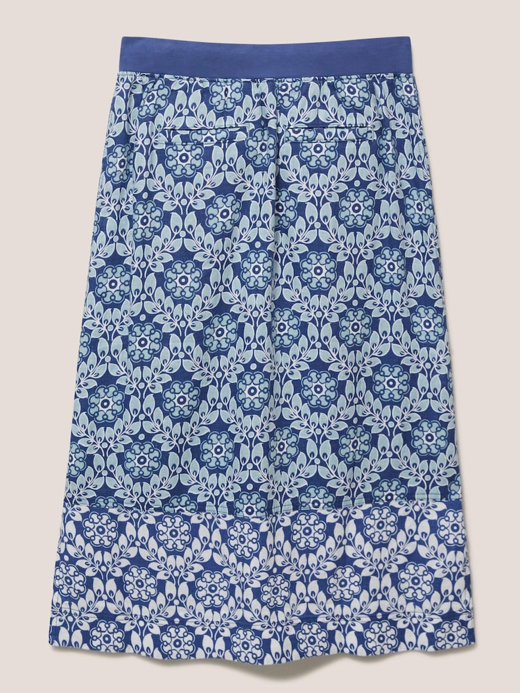 White Stuff Blue Effie Linen Skirt - Image 6 of 6 White Stuff Blue Effie Linen Skirt - Image 6 of 6