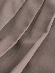 Nerzbraun - Plissierte Hose mit weitem Bein und mittelhohem Bund - Bild 6 von 6