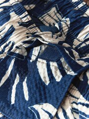 Navy Blue Seersucker Premium Swim Shorts - Image 11 of 11