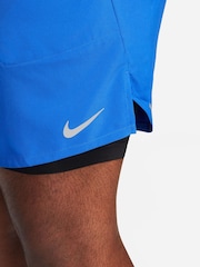 Nike Game Blue Dri-FIT Stride 7 Inch 2-In-1 Running Shorts - Image 13 of 16