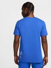 Nike Blue DriFIT Founders Graphic T-Shirt - Image 2 of 5