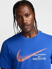 Nike Blue DriFIT Founders Graphic T-Shirt - Image 4 of 5