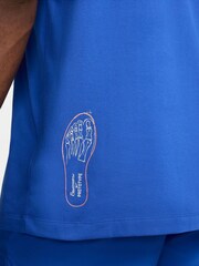 Nike Blue DriFIT Founders Graphic T-Shirt - Image 5 of 5