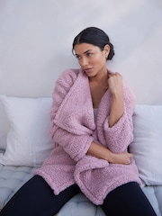 Pink Teddy Fleece Borg Cardigan - Image 2 of 6