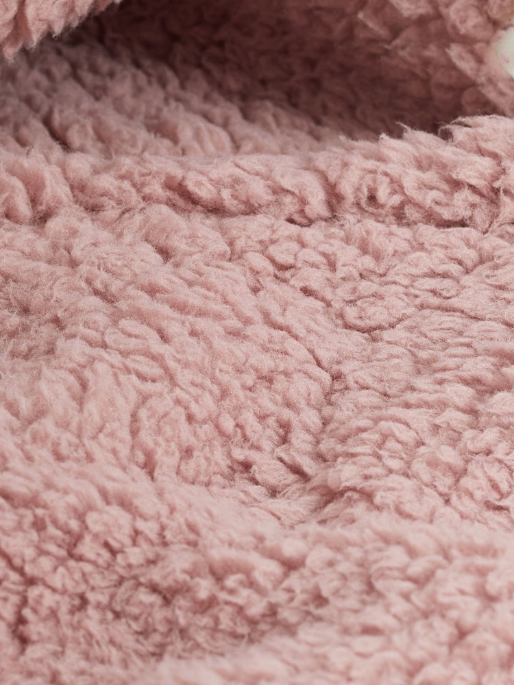 Pink Teddy Fleece Borg Cardigan - Image 6 of 6