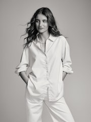 The Set Blue/Nude Stripe 2 Pack Relaxed Oxford Shirts - Image 3 of 11