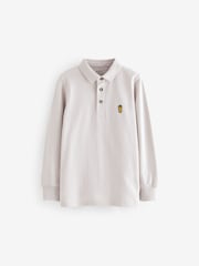 Grey Long Sleeve Polo Shirt (3-16yrs) - Image 1 of 3