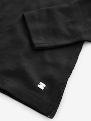 Black Long Sleeve 100% Cotton Polo Shirt (3-16yrs) - Image 3 of 3
