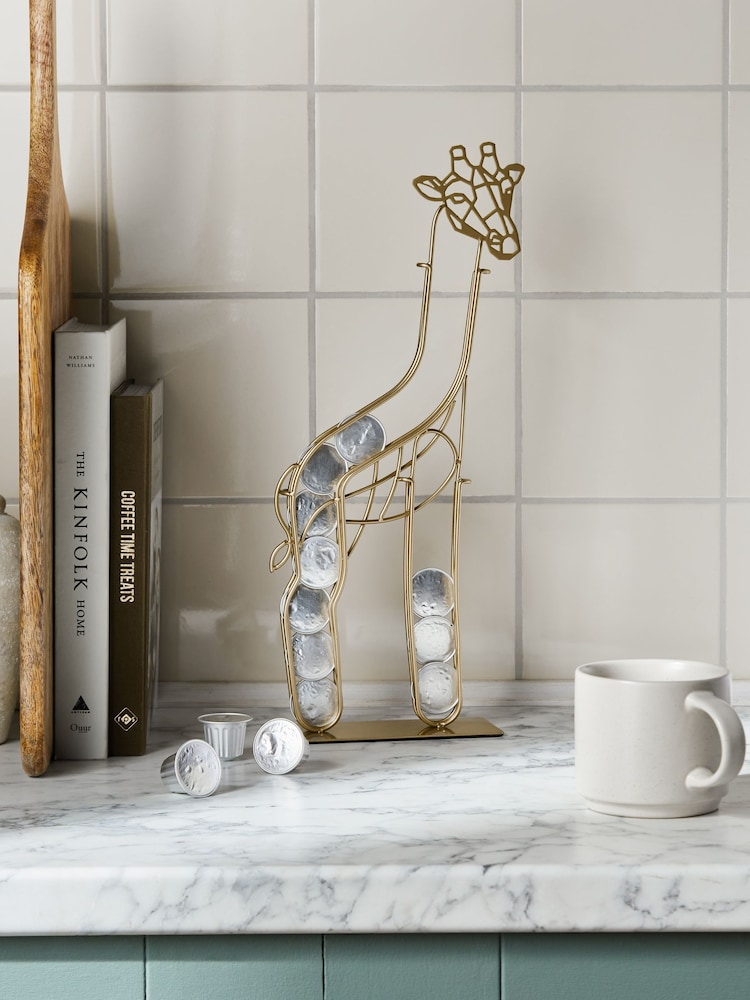Gold Giraffe Coffee Pod Holder - Image 1 of 5