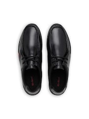 Kickers Black Leather Reasan Lace School Shoes - Image 8 of 8