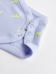 Bright Dinosaurs Baby Short Sleeve Bodysuit 5 Pack - Image 6 of 6