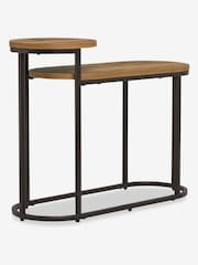Dark Bronx Oak Effect Side Table - Image 6 of 8
