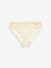 Green/Cream High Leg Microfibre & Lace Knickers 2 Pack - Image 4 of 12