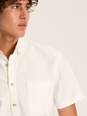Joules Oxford White Short Sleeve Classic Fit Shirt - Image 1 of 8